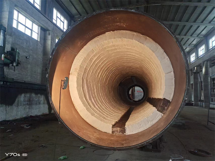 全纖維旋轉(zhuǎn)窯筒體模塊安裝